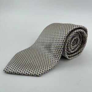 Brooks Brothers 346 NEW Yellow/Blue/White Geometric 100% Silk Neck‎ Tie